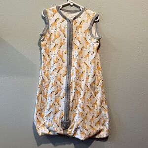 Burt’s Bees Baby Beekeeper Giraffe Medium 100% organic cotton sleep sack 6-12M